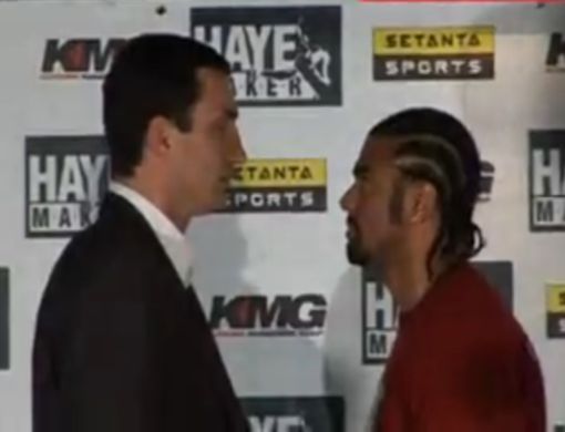 Vladimir és Haye tárgyalnak